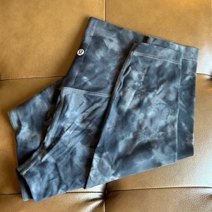 Align full length black brushed leggings